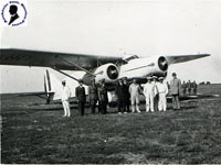 Viterbo - Aeroporto - Apparecchio Caproni CA133 - Settembre 1937